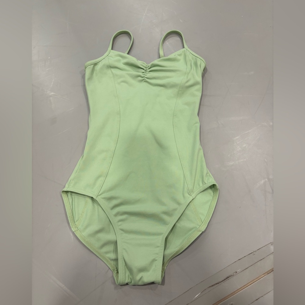 Women’s Petite/Small Mirella Camisole Leotard - Mint Green - Like New!